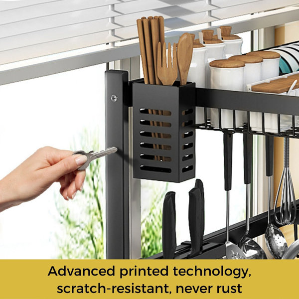 TOOLKISS Stainless Steel Over the Sink Dish Rack & Reviews Wayfair